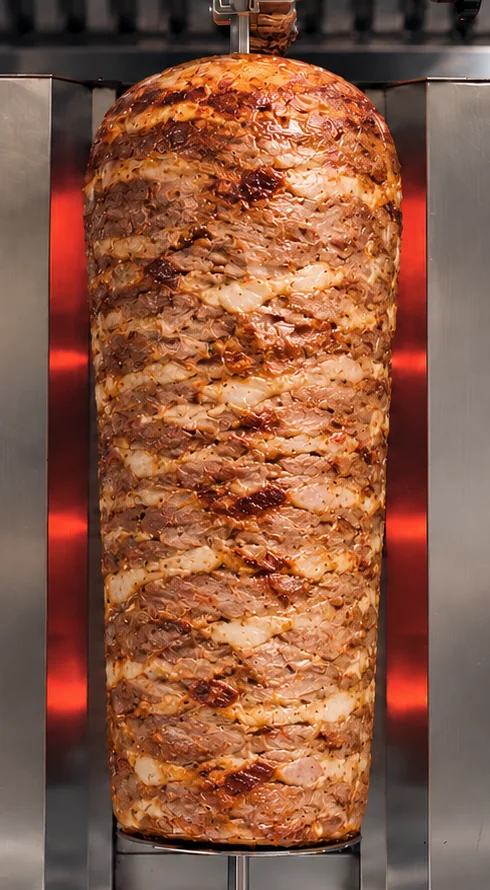 Rulou LEVANT de berbecuț pe rotisor.